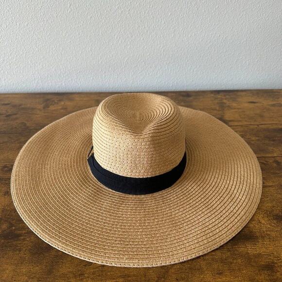 VINCE CAMUTO Women's Floppy Woven Sun Hat Beach Vacation One Size - Picture 3 of 5